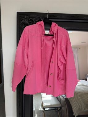 oversized Pink Sweater - M
